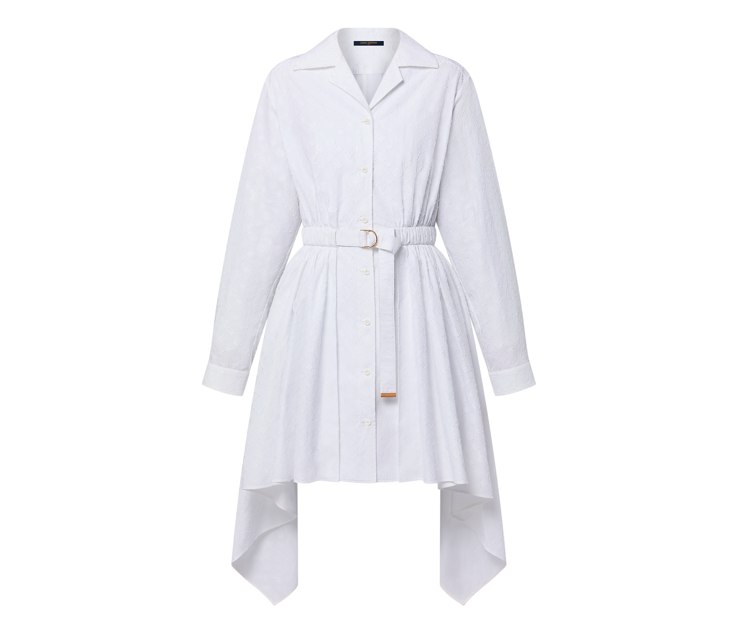 Monogram Fil Coupé Belted Shirt Dress