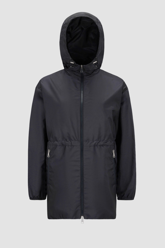 NIGHT BLUE WETE HOODED JACKET