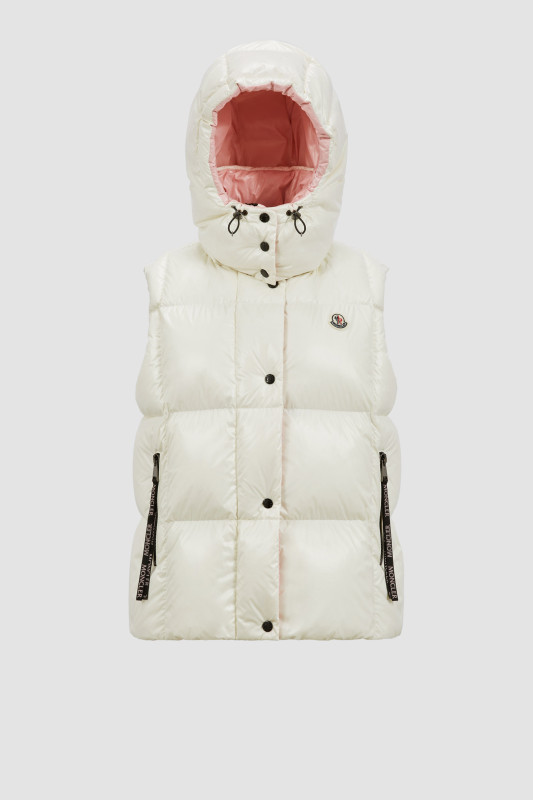 WHITE LUZULE DOWN VEST