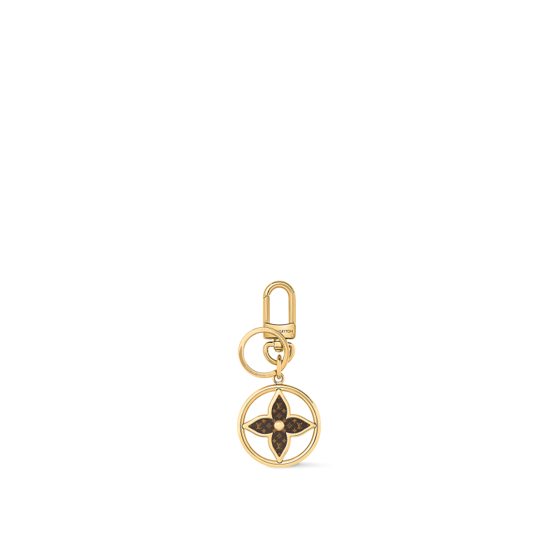 Puzzle Flower Monogram Keyring