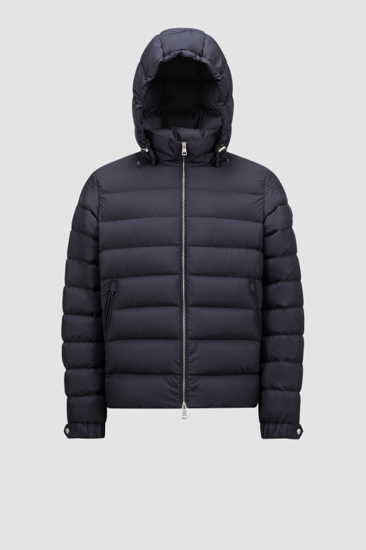 NAVY BLUE ARNEB SHORT DOWN JACKET