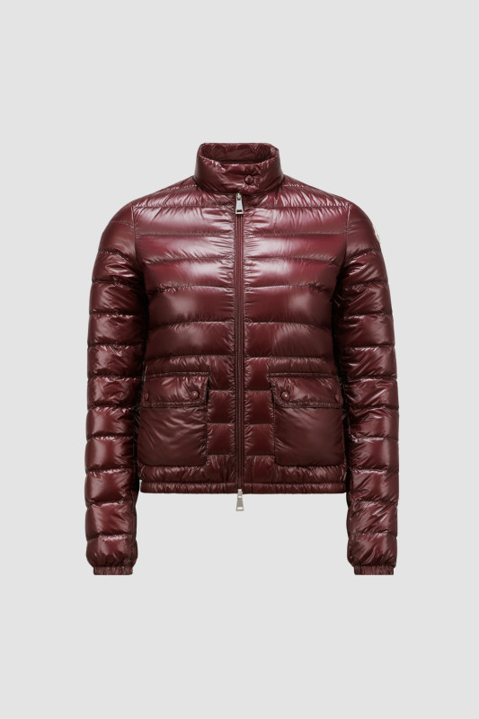 BURGUNDY LANS SHORT DOWN JACKET