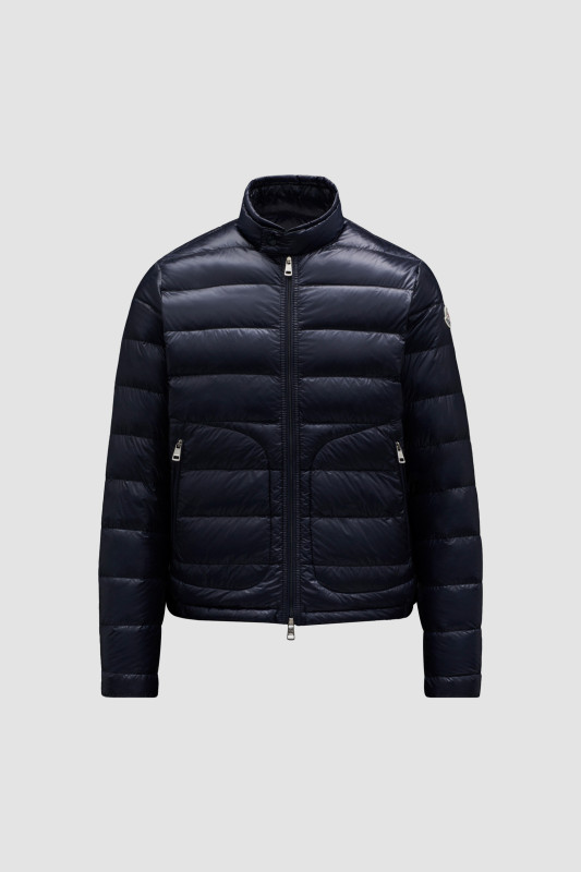 NIGHT BLUE ACORUS SHORT DOWN JACKET