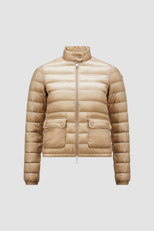 BEIGE LANS SHORT DOWN JACKET