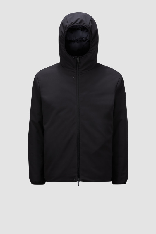 BLACK POLSET SHORT DOWN JACKET